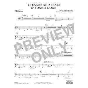 Ye Banks And Braes O' Bonnie Doon (arr. Michael Sweeney) - Pt.4 - Bb Bass Clarinet
