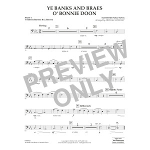 Ye Banks And Braes O' Bonnie Doon (arr. Michael Sweeney) - Pt.4 - Trombone/Bar. B.C./Bsn.