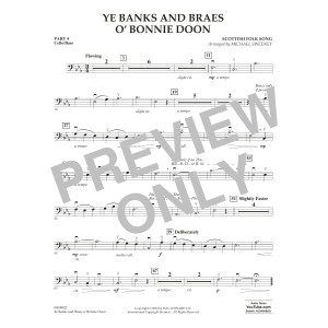 Ye Banks And Braes O' Bonnie Doon (arr. Michael Sweeney) - Pt.4 - Cello/Bass