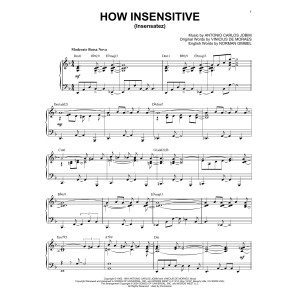 How Insensitive (Insensatez) (arr. Brent Edstrom)