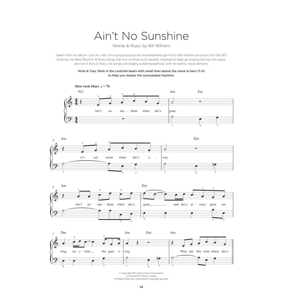 Ain't No Sunshine