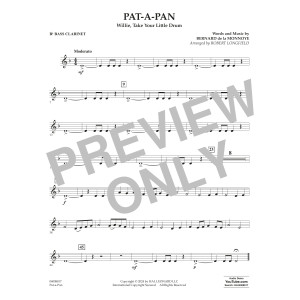 Pat-A-Pan (arr. Robert Longfield) - Bb Bass Clarinet