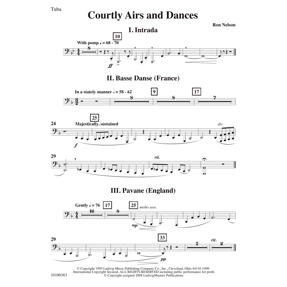 Courtly Airs and Dances - Tuba