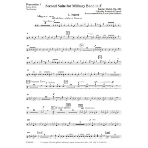 Second Suite in F - Percussion 1