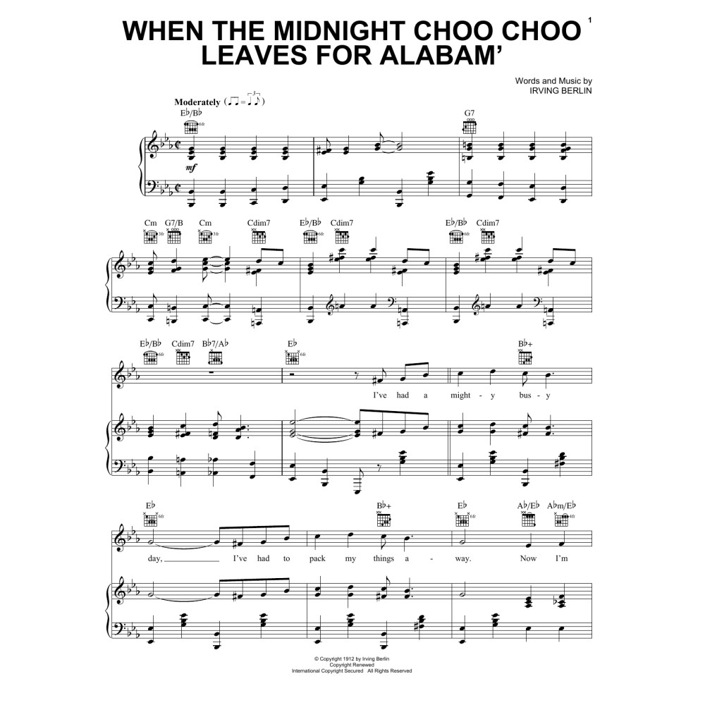 When The Midnight Choo Choo Leaves For Alabam' (from There's No Business Like Show Business)