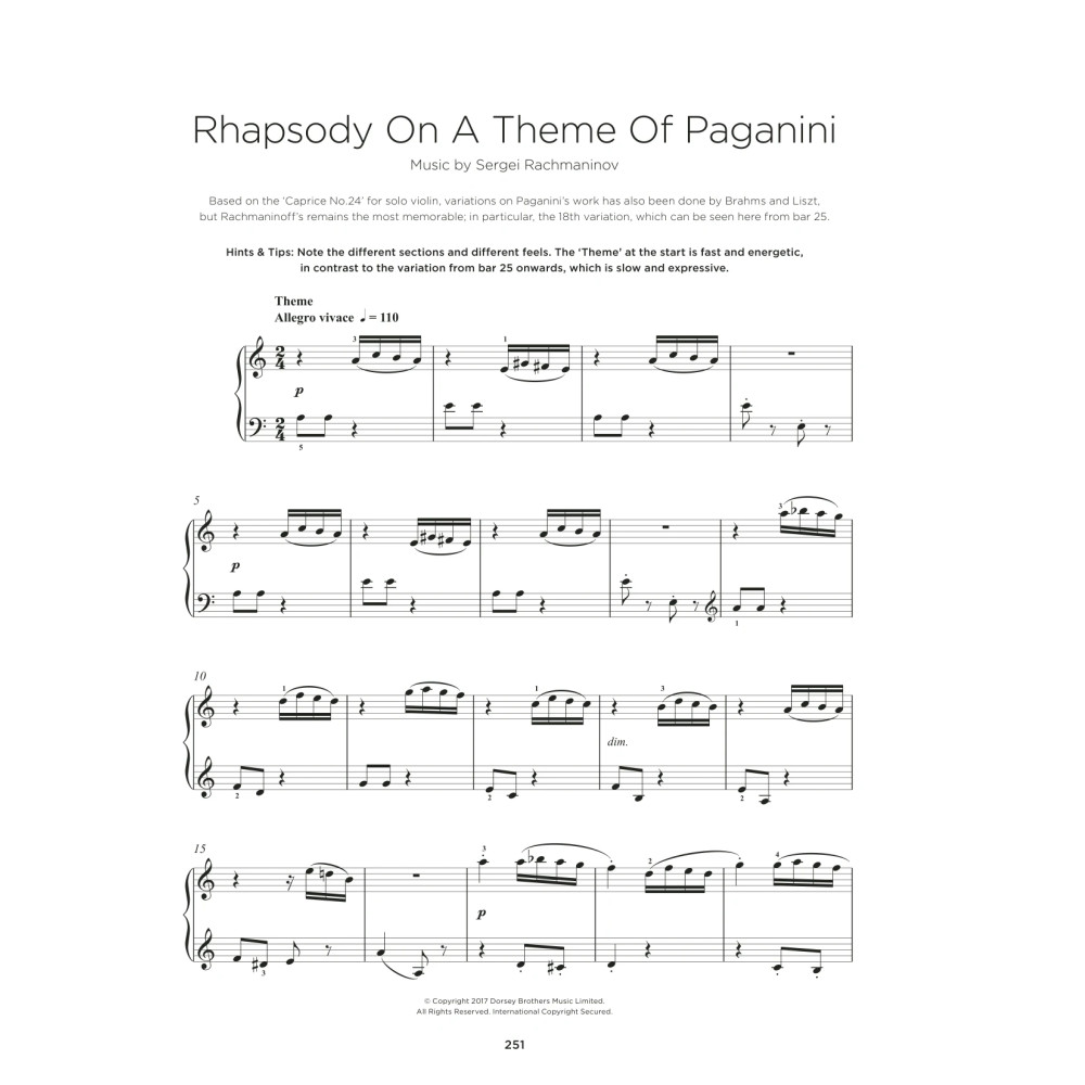 Rhapsody On A Theme Of Paganini, Variation XVIII