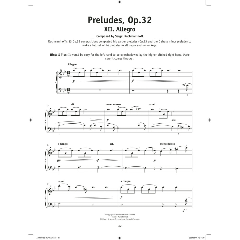 Prelude In G-Sharp Minor, Op. 32, No. 12