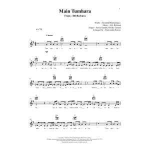 Main Tumhara (from Dil Bechara)