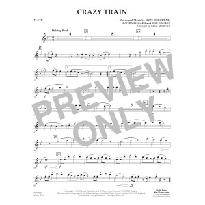 Crazy Train (arr. Paul Murtha) - Flute