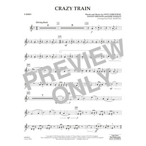 Crazy Train (arr. Paul Murtha) - F Horn