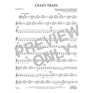 Crazy Train (arr. Paul Murtha) - Baritone T.C.