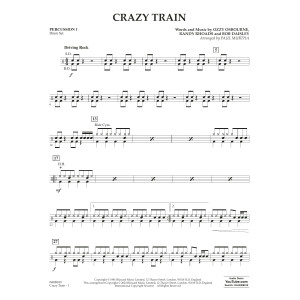 Crazy Train (arr. Paul Murtha) - Percussion 1