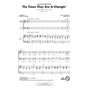 The Times They Are A-Changin' (arr. Audrey Snyder)