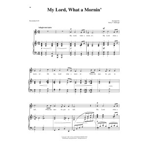My Lord, What A Morning (arr. Richard Walters) (High Voice)