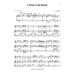 I Want To Be Ready (arr. Richard Walters) (High Voice)
