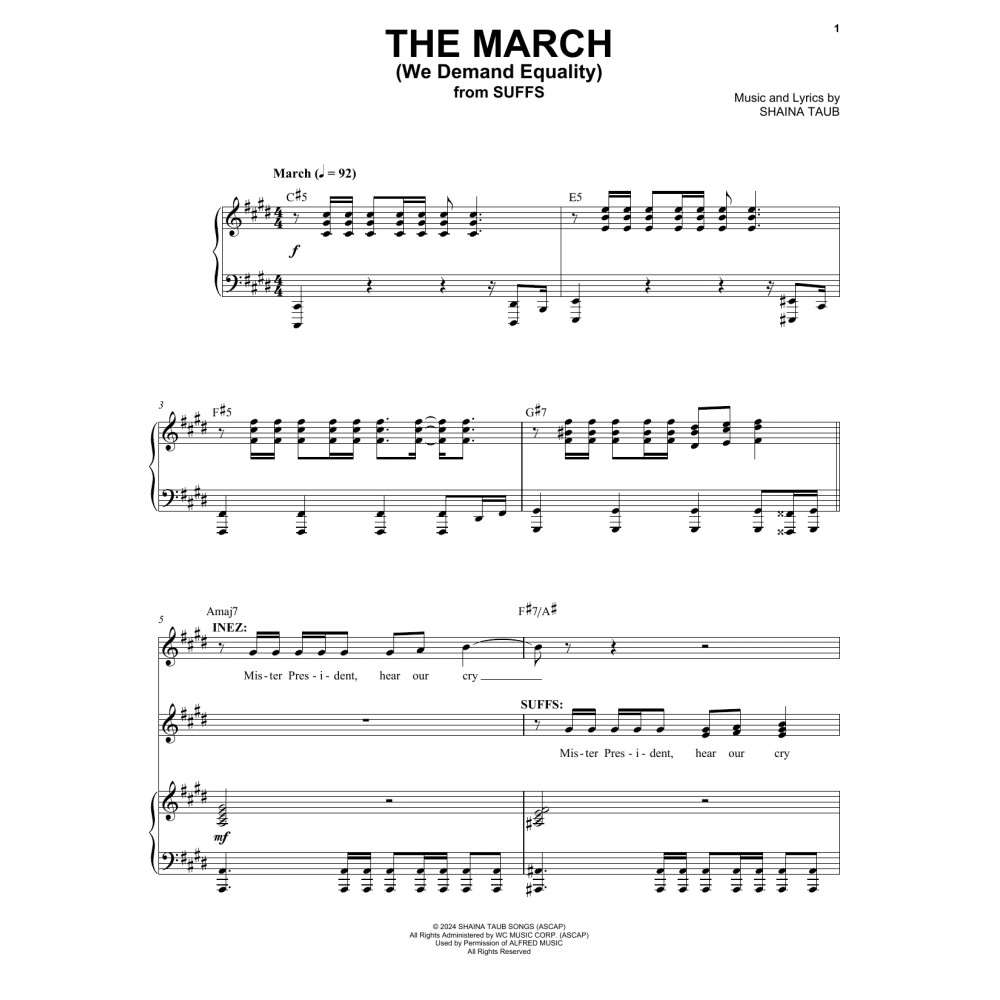 The March (We Demand Equality) (from Suffs)