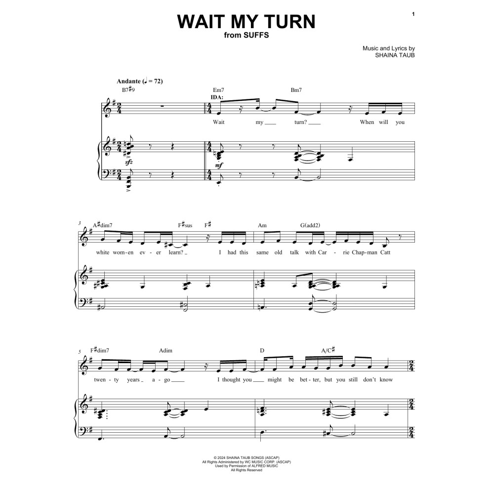 Wait My Turn (from Suffs)