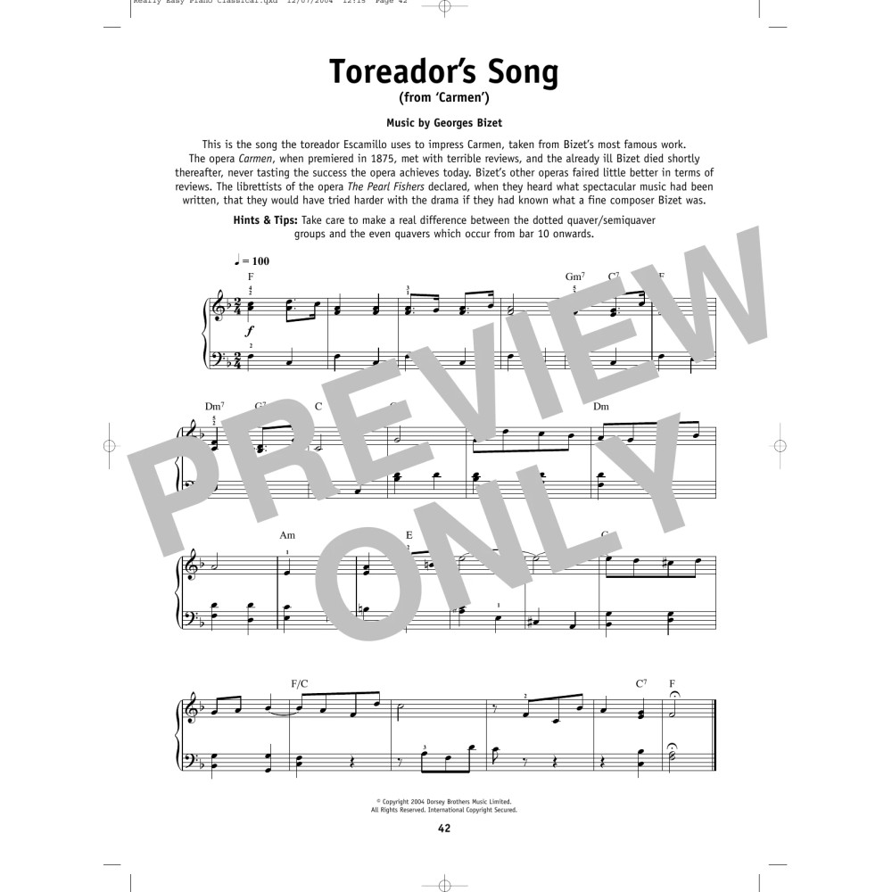 Toreador Song
