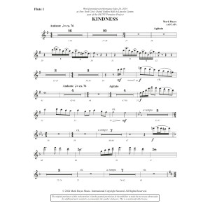 Kindness - Flute 1