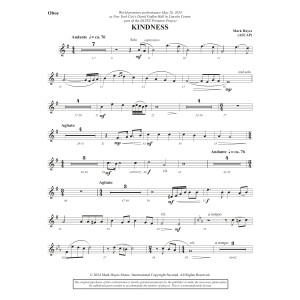 Kindness - Oboe