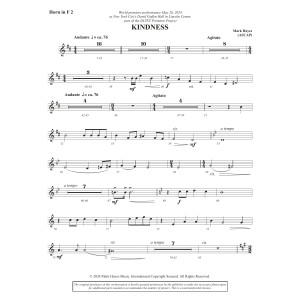 Kindness - F Horn 2