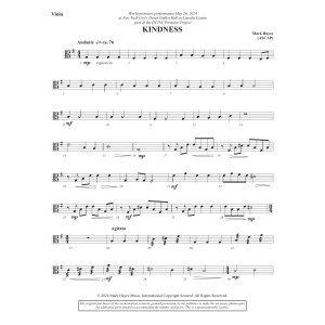 Kindness - Viola