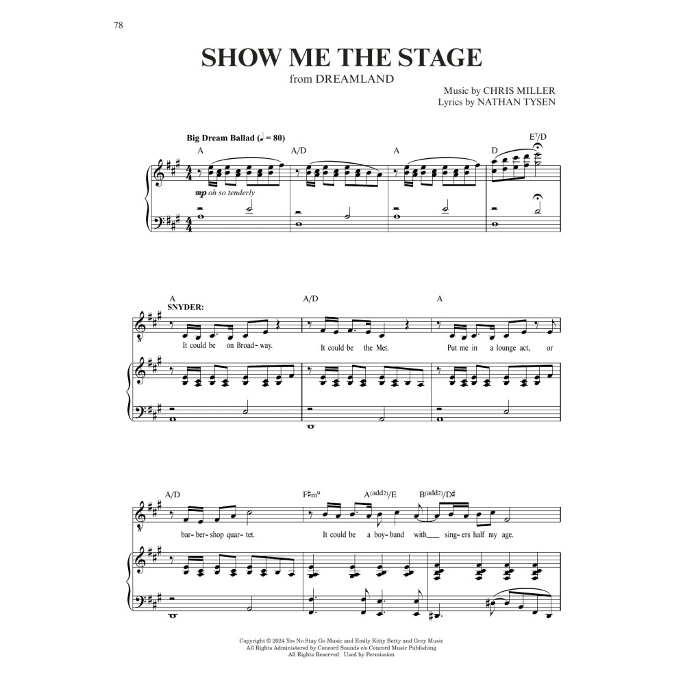 Show Me The Stage (from Dreamland)