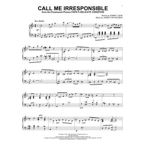 Call Me Irresponsible (arr. Al Lerner)