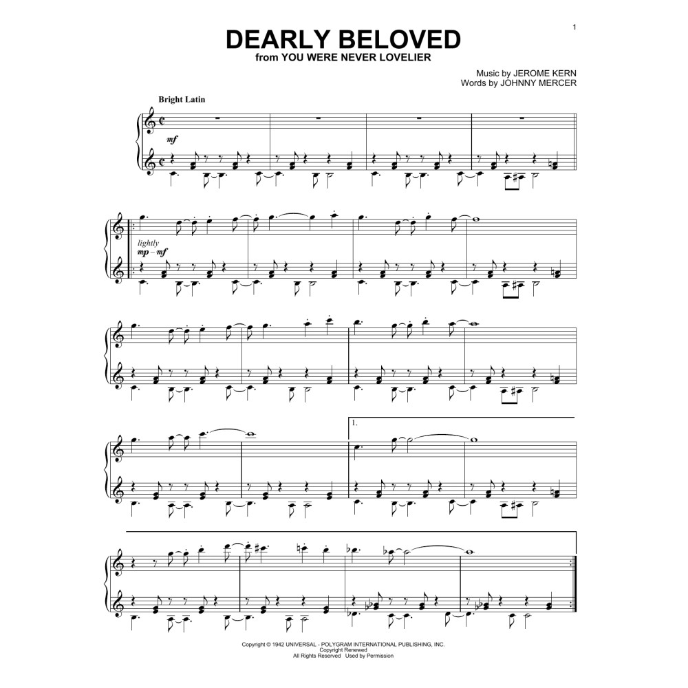 Dearly Beloved (arr. Dan Rodowicz)