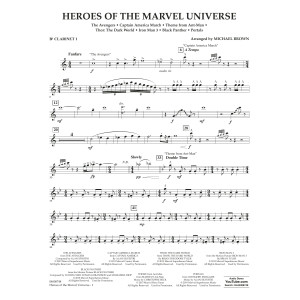 Heroes Of The Marvel Universe - Bb Clarinet 1