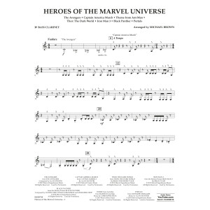 Heroes Of The Marvel Universe - Bb Bass Clarinet