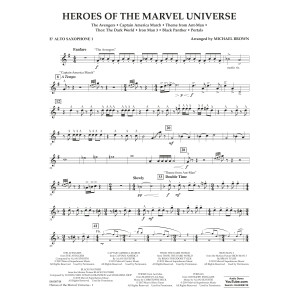 Heroes Of The Marvel Universe - Eb Alto Saxophone 1