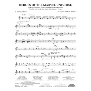 Heroes Of The Marvel Universe - Eb Alto Saxophone 2