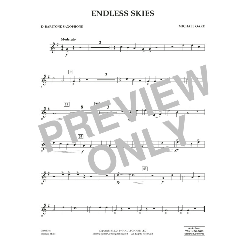 Endless Skies - Eb Baritone Saxophone