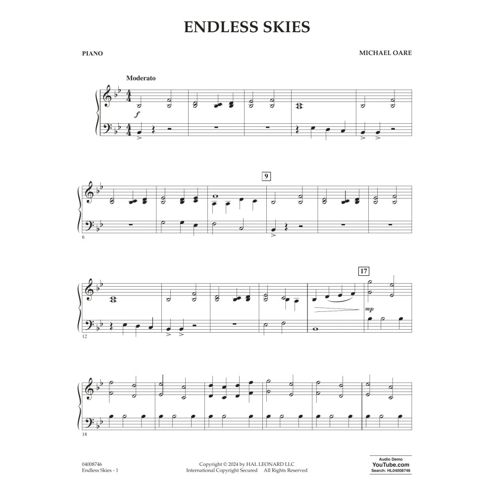 Endless Skies - Piano