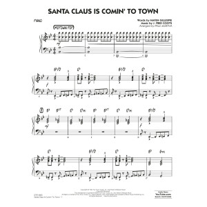 Santa Claus Is Comin' To Town (arr. Paul Murtha) - Piano