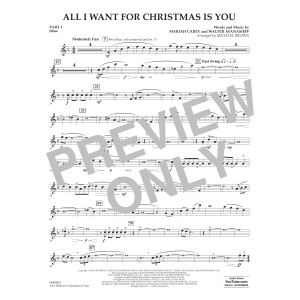 All I Want For Christmas Is You (arr. Michael Brown) - Pt.1 - Oboe