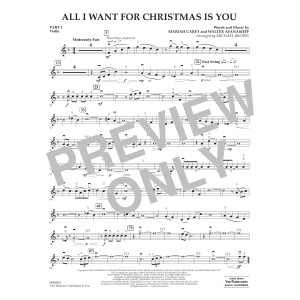 All I Want For Christmas Is You (arr. Michael Brown) - Pt.1 - Violin