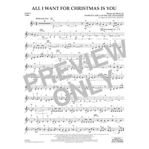 All I Want For Christmas Is You (arr. Michael Brown) - Pt.2 - Violin