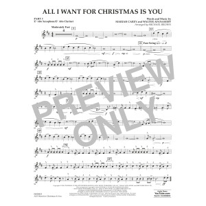 All I Want For Christmas Is You (arr. Michael Brown) - Pt.3 - Eb Alto Sax/Alto Clar.