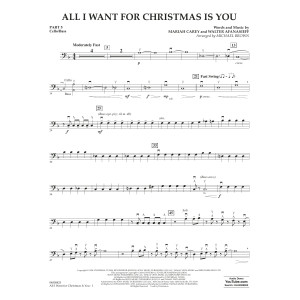 All I Want For Christmas Is You (arr. Michael Brown) - Pt. 5 - Cello/Bass