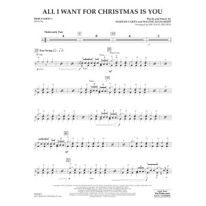 All I Want For Christmas Is You (arr. Michael Brown) - Percussion 1