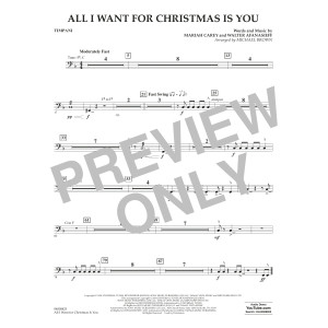 All I Want For Christmas Is You (arr. Michael Brown) - Timpani