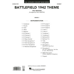 Battlefield 1942 Theme (arr. Paul Murtha) - Conductor Score (Full Score)
