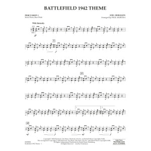 Battlefield 1942 Theme (arr. Paul Murtha) - Percussion 1