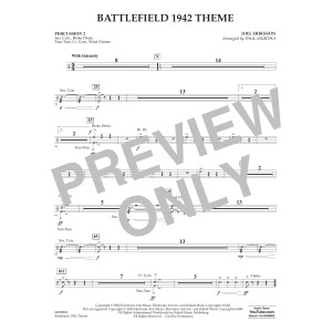 Battlefield 1942 Theme (arr. Paul Murtha) - Percussion 2