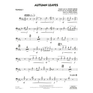 Autumn Leaves (Key: C minor) (arr. Mark Taylor) - Trombone 3
