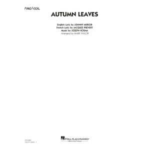 Autumn Leaves (Key: C minor) (arr. Mark Taylor) - Piano