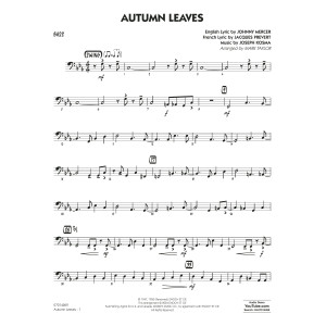 Autumn Leaves (Key: C minor) (arr. Mark Taylor) - Bass