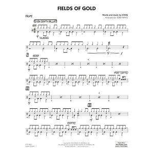 Fields Of Gold (arr. Terry White) - Drums